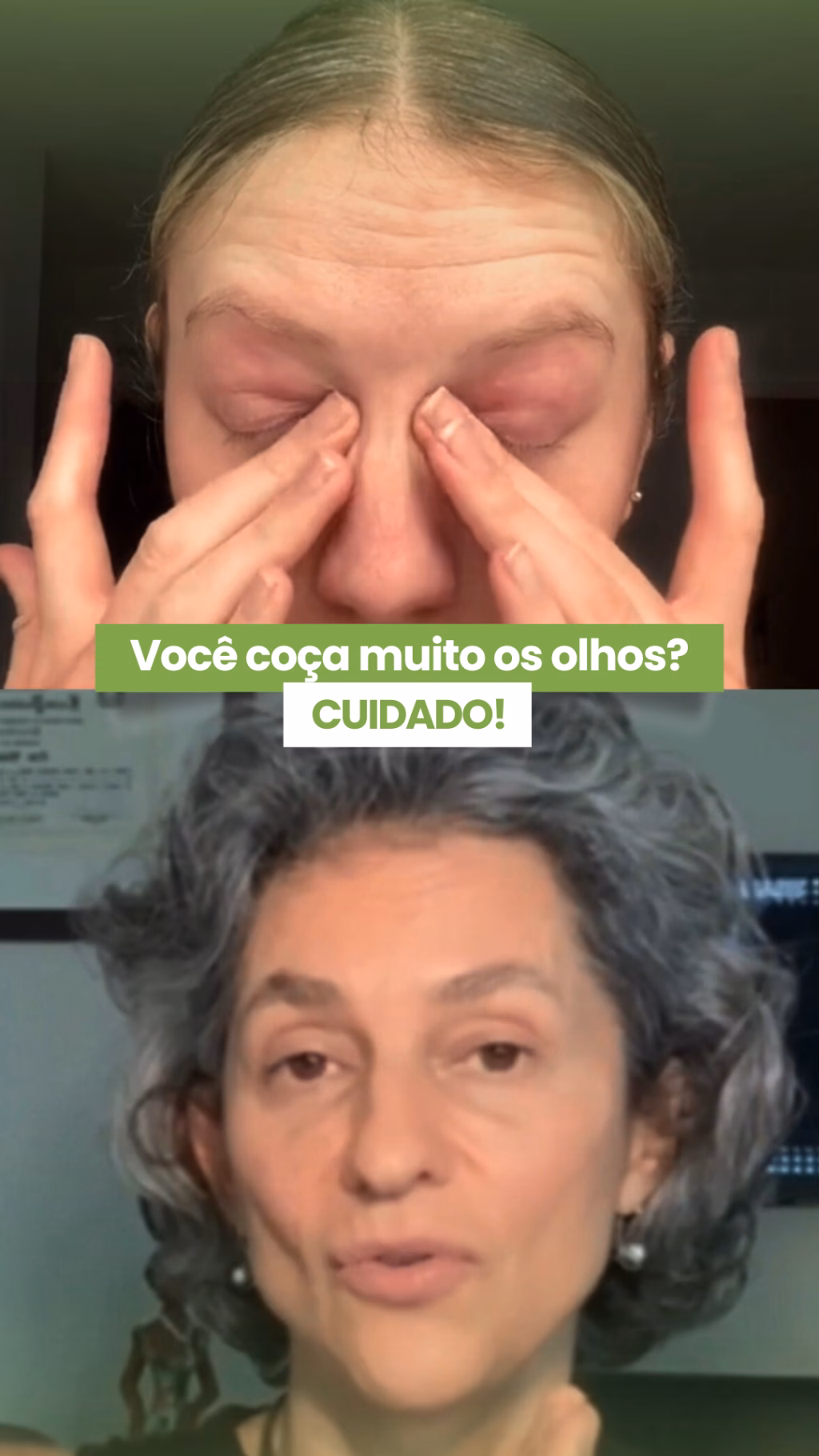 coçar os olhos